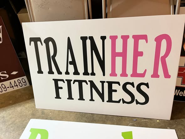 Real estate banner with property listing information and contact details